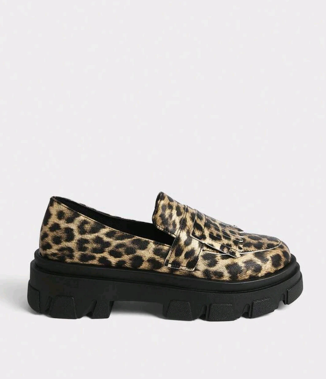 Leopard Print Platform Loafers - photo 4