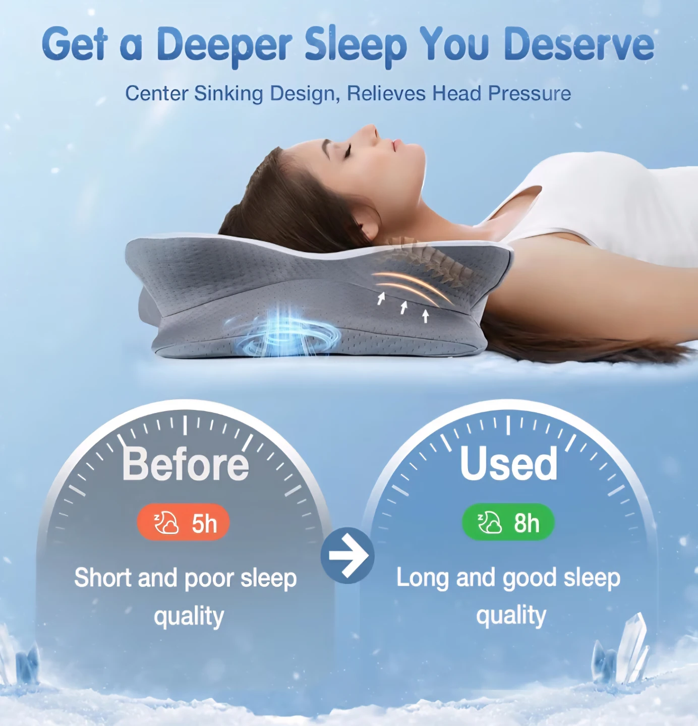 Cervical Pillow For Sleeping - photo 3
