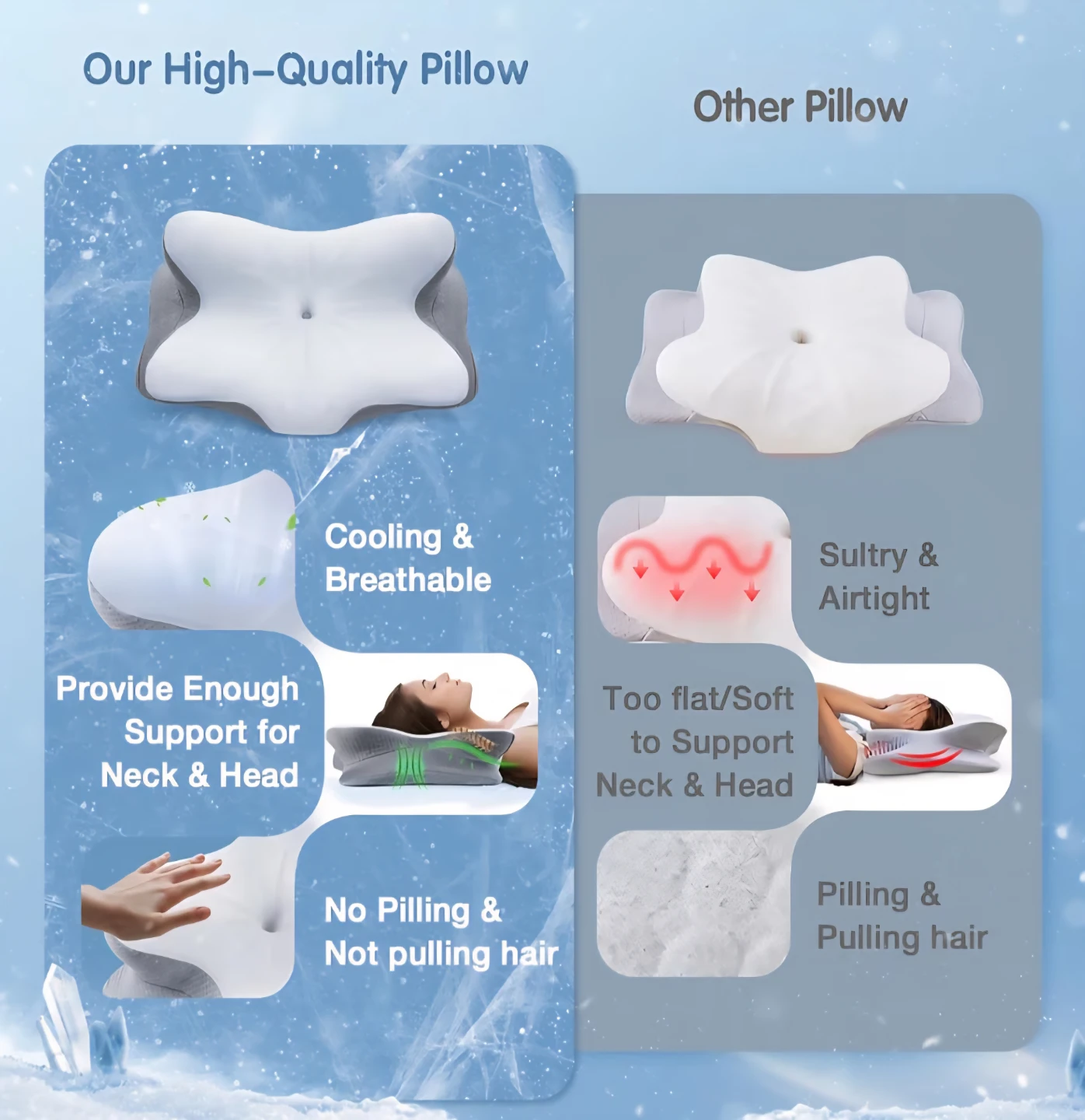 Cervical Pillow For Sleeping - photo 5