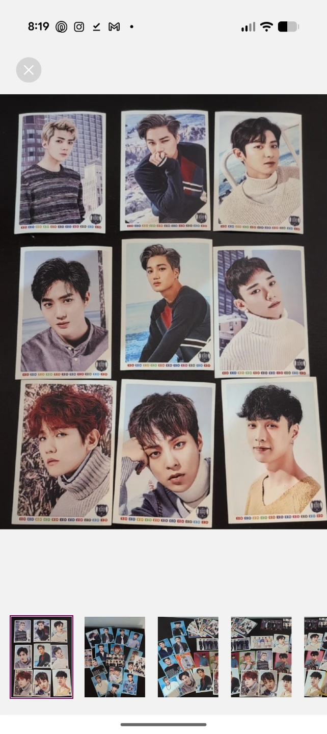 EXO Photocards Collection set of 43