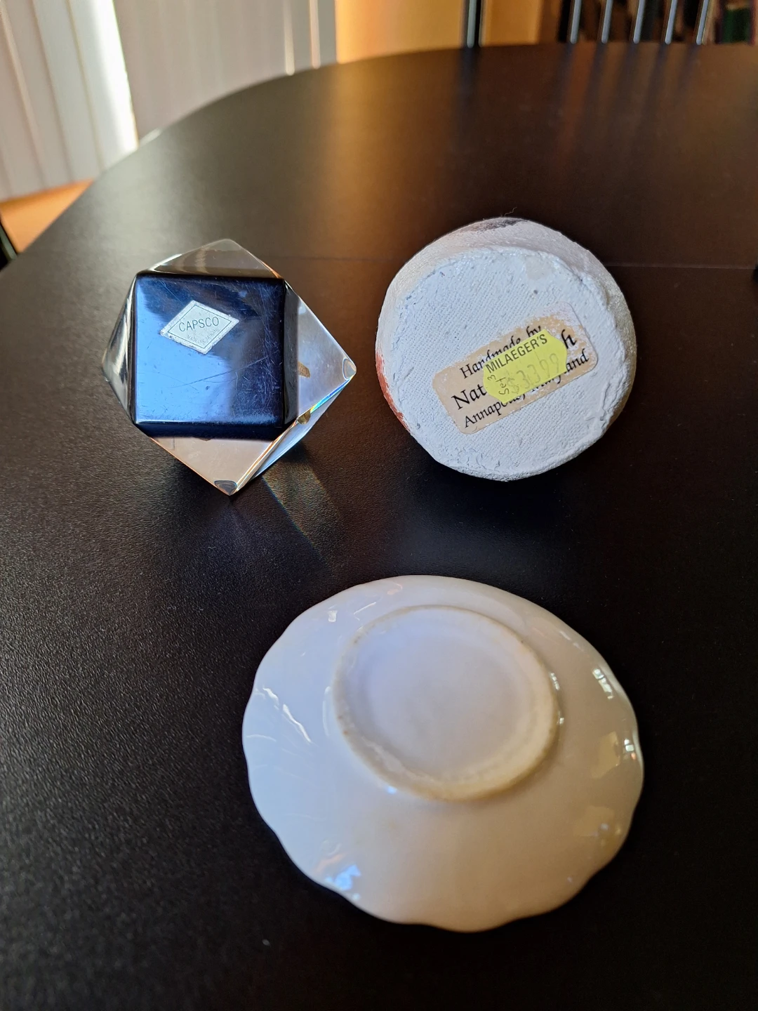 WASHINGTON DC Paperweight,  Papermache Cat, California Plate - photo 2