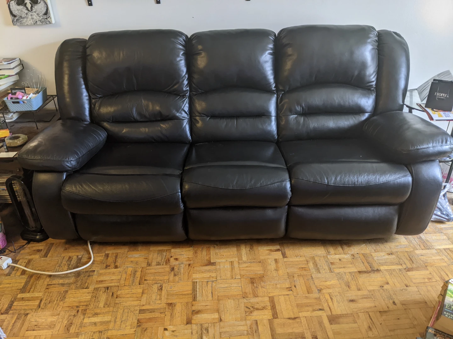 3 Seat Leather Recliner