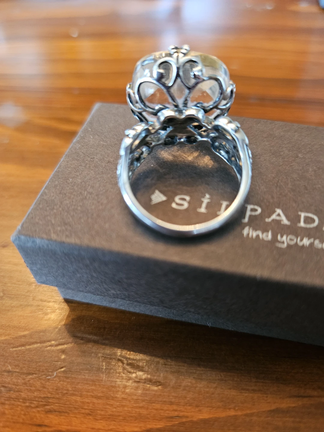 Silpada Sterling Silver Crystal Cocktail Ring - photo 4