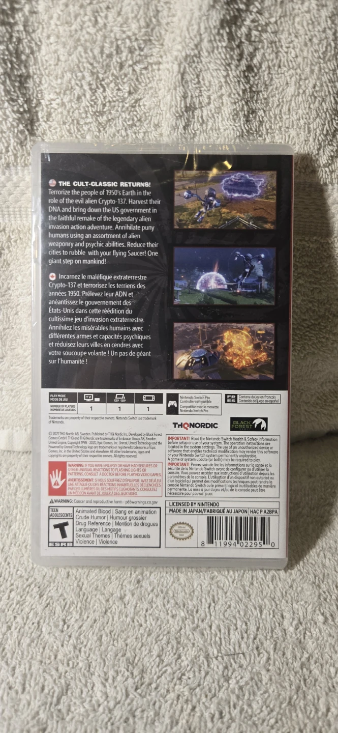 Destroy All Humans!  Nintendo Switch Game - photo 2