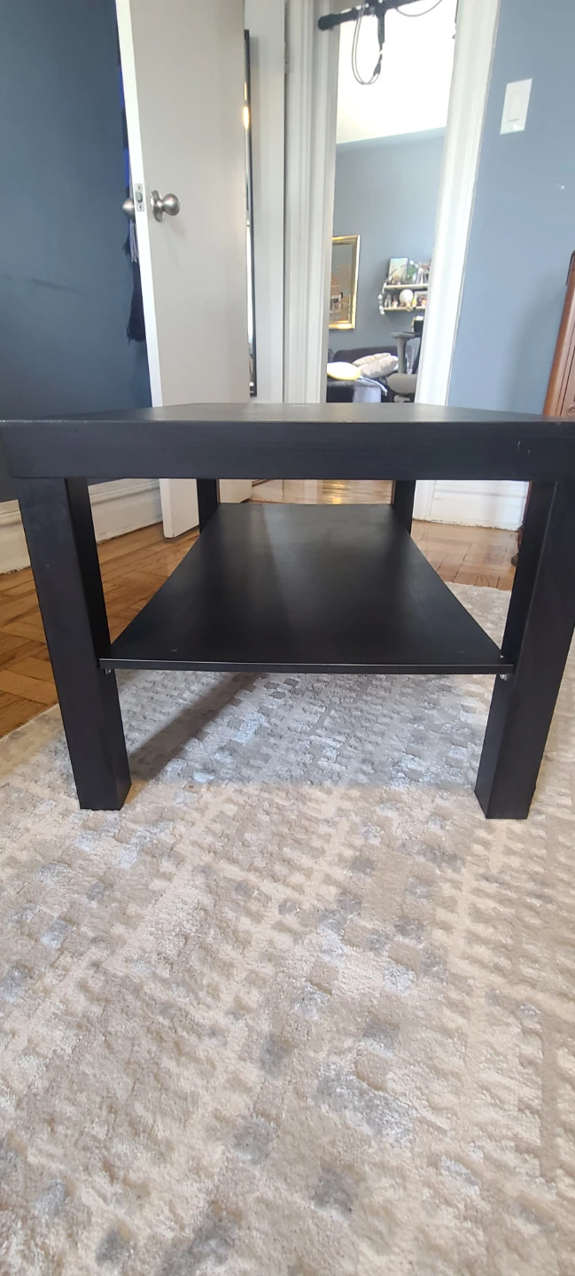 Black Coffee Table with Shelf - photo 2