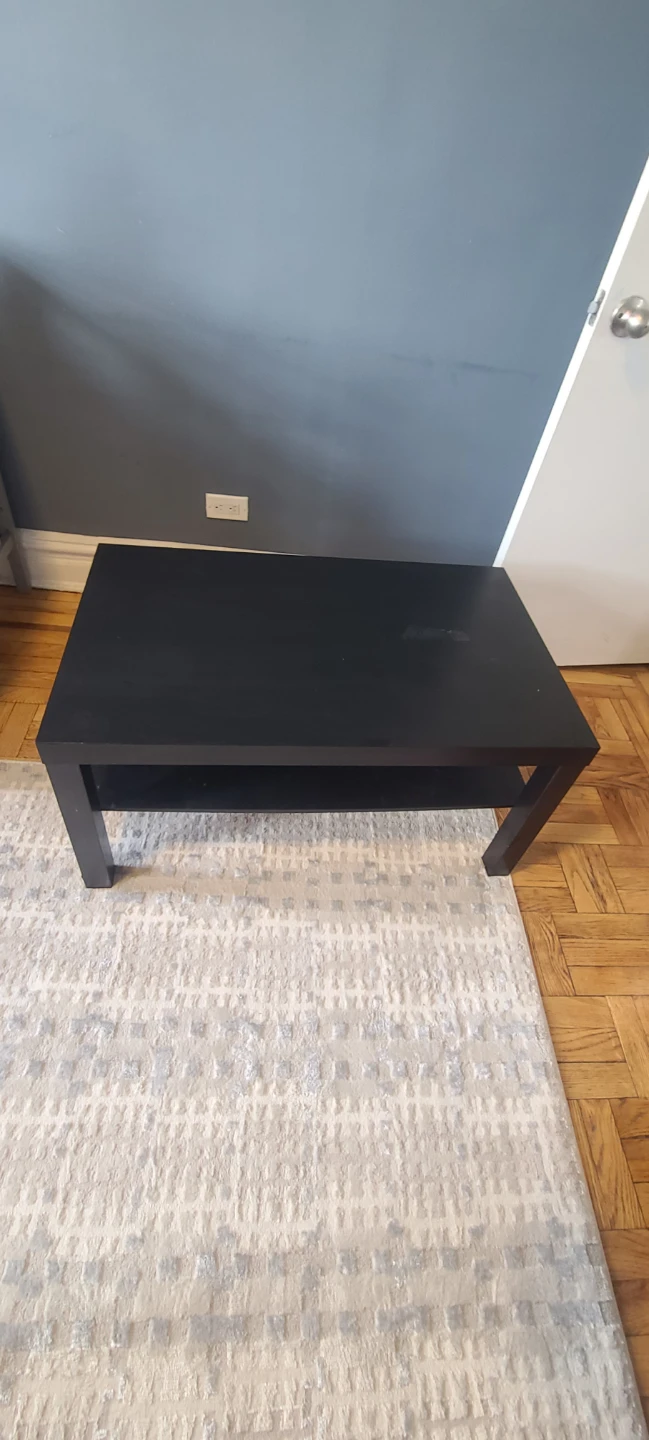 Black Coffee Table with Shelf - photo 3