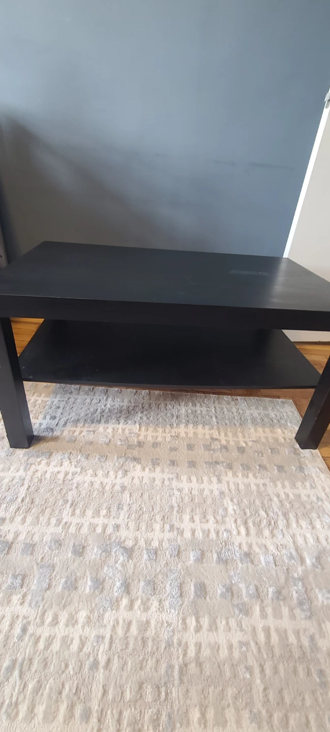 Black Coffee Table with Shelf - photo 4