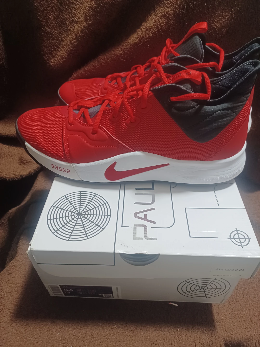 Nike pg 3 university red Sox 11.5