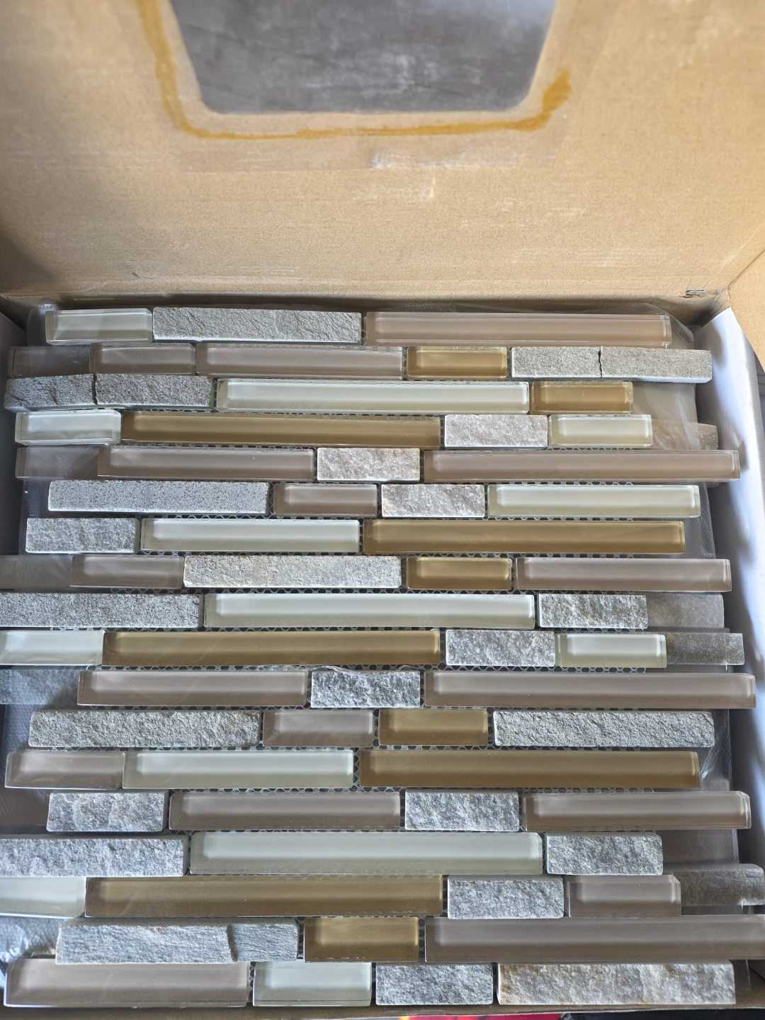 Glass and Stone Mosaic Tile Sheet 12x12