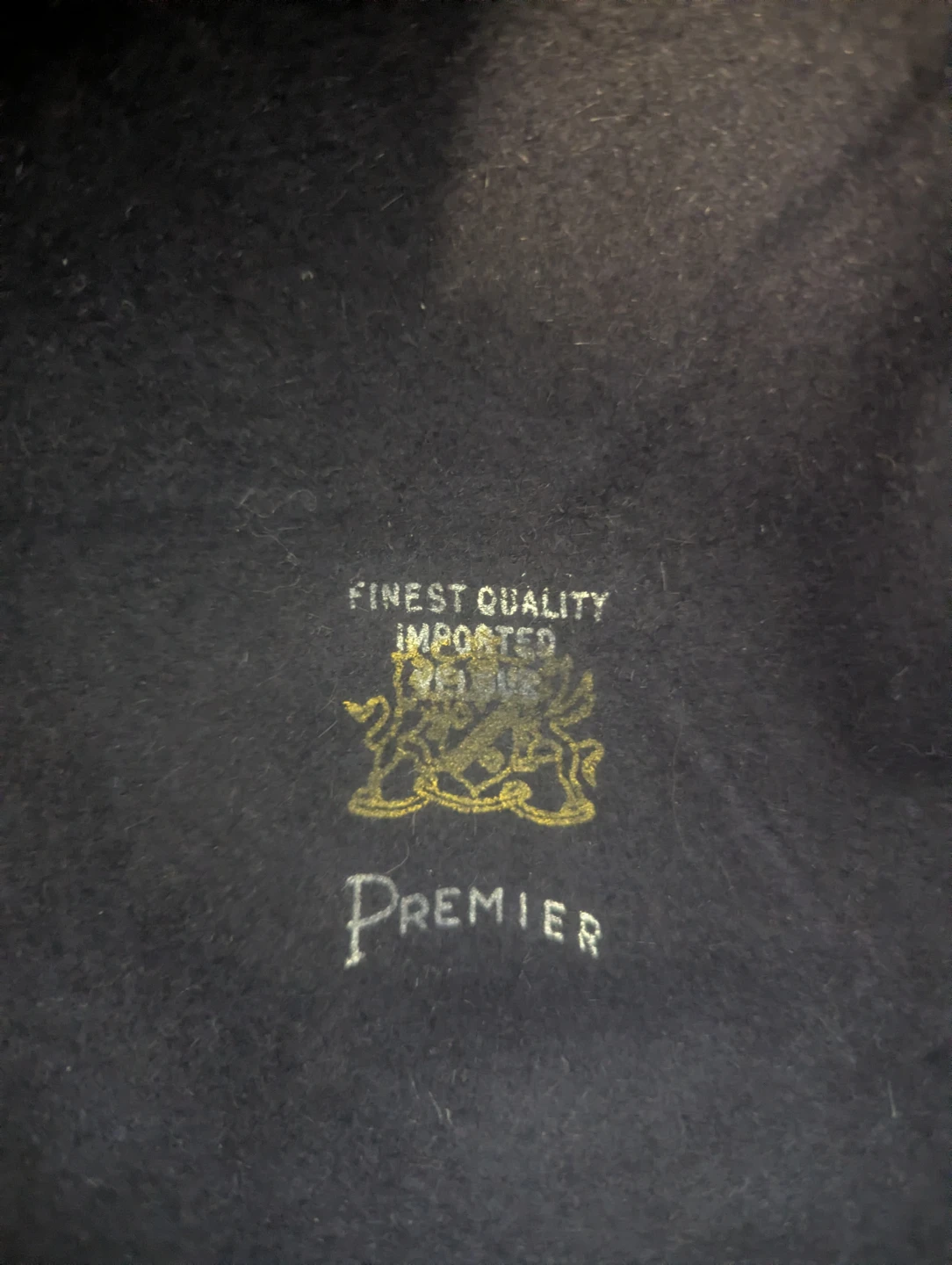 Premier "Finest Quality Imported" Dark Navy Felt Cloche Hat - photo 5