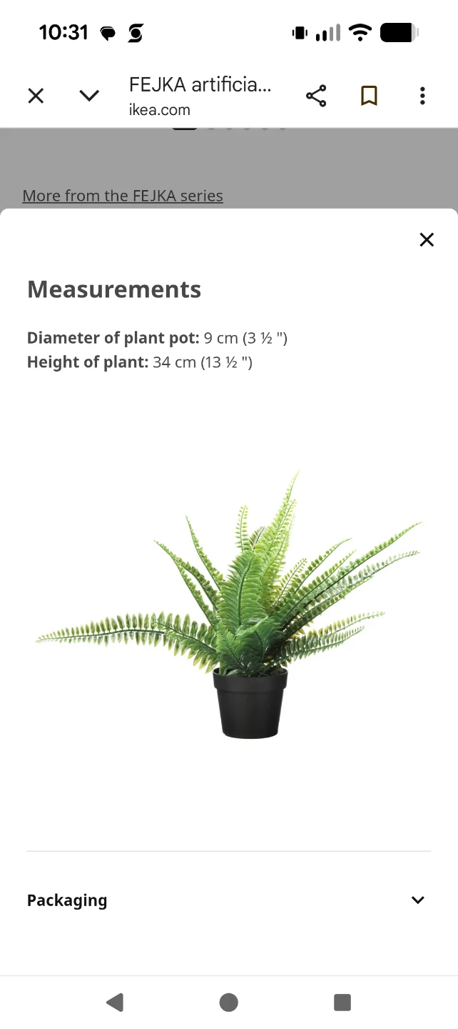 IKEA Artificial Potted Plants (Set of 3) - photo 2