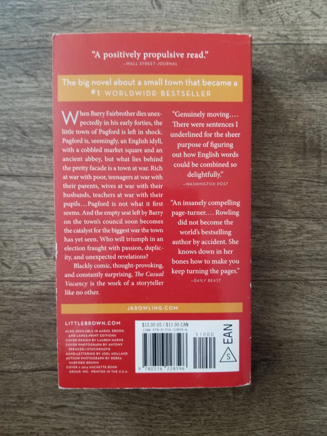 The Casual Vacancy by J.K. Rowling Paperback Brand New - photo 2