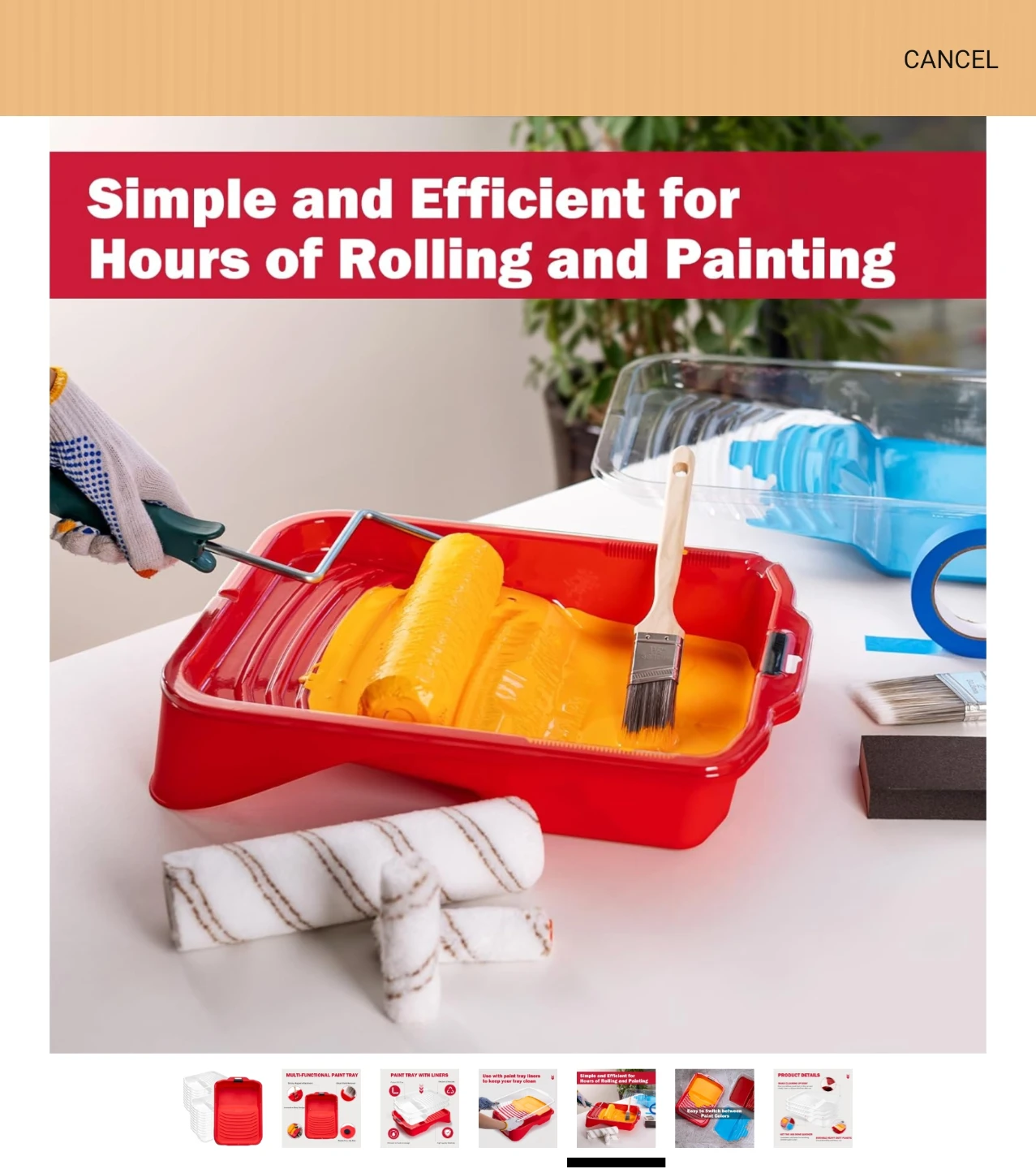 Multi-Functional Red Paint Tray - photo 5