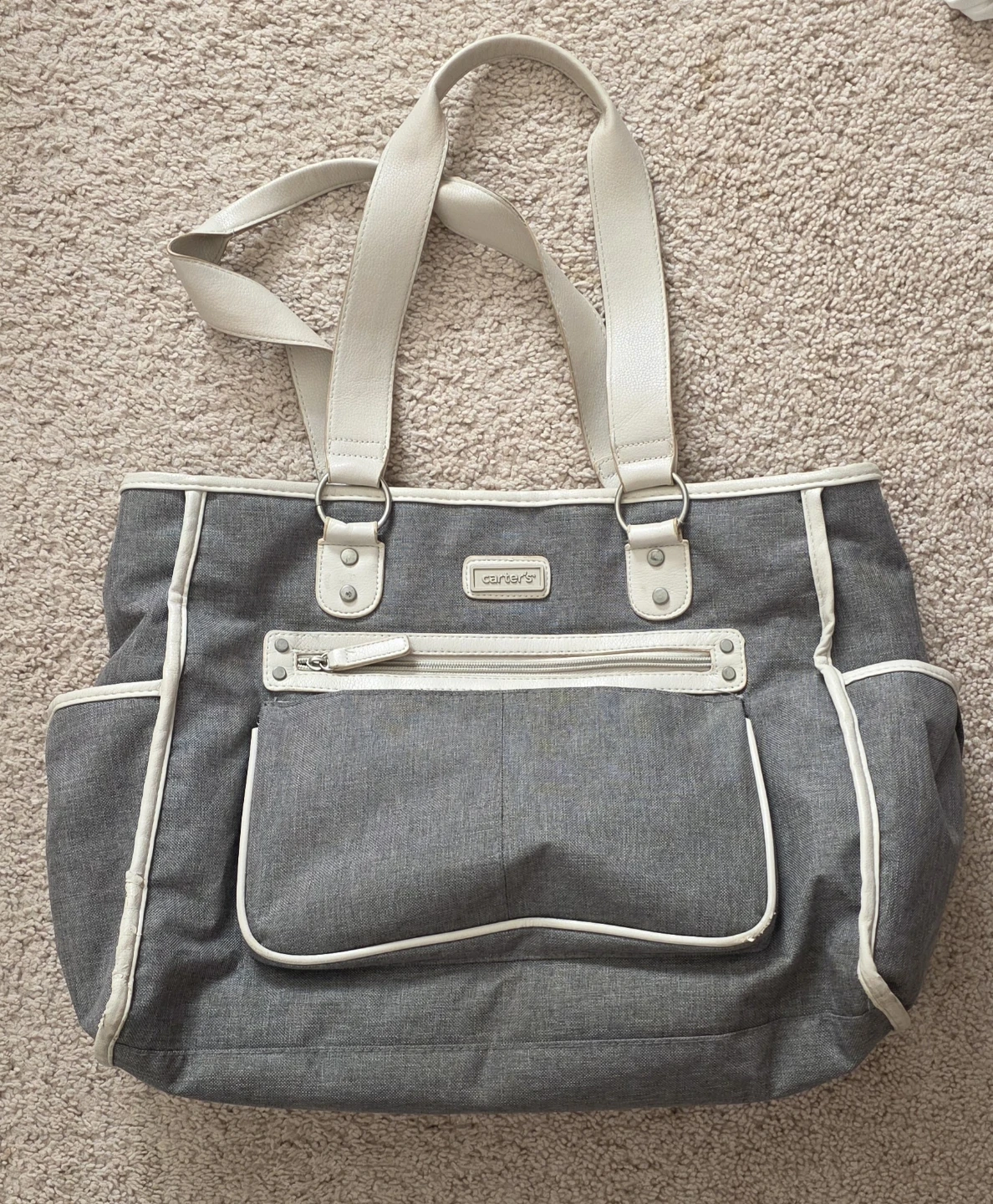 Carter's Grey Diaper Bag