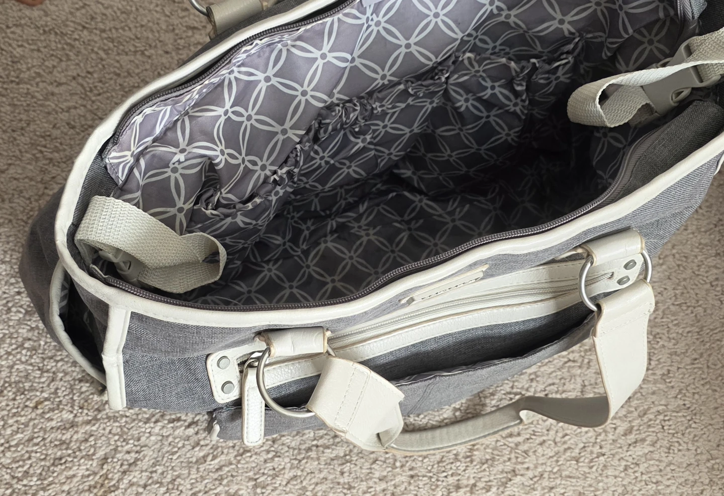 Carter's Grey Diaper Bag - photo 3