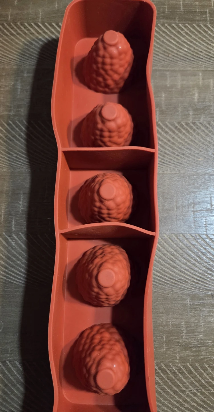 Orange Silicone 5-Cavity Pineapple Mold - photo 2