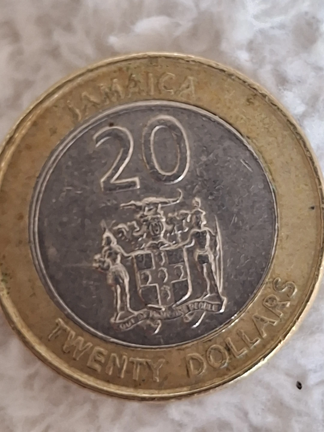 Jamaica 20 Dollars Coin - Marcus Garvey 2001 - photo 2