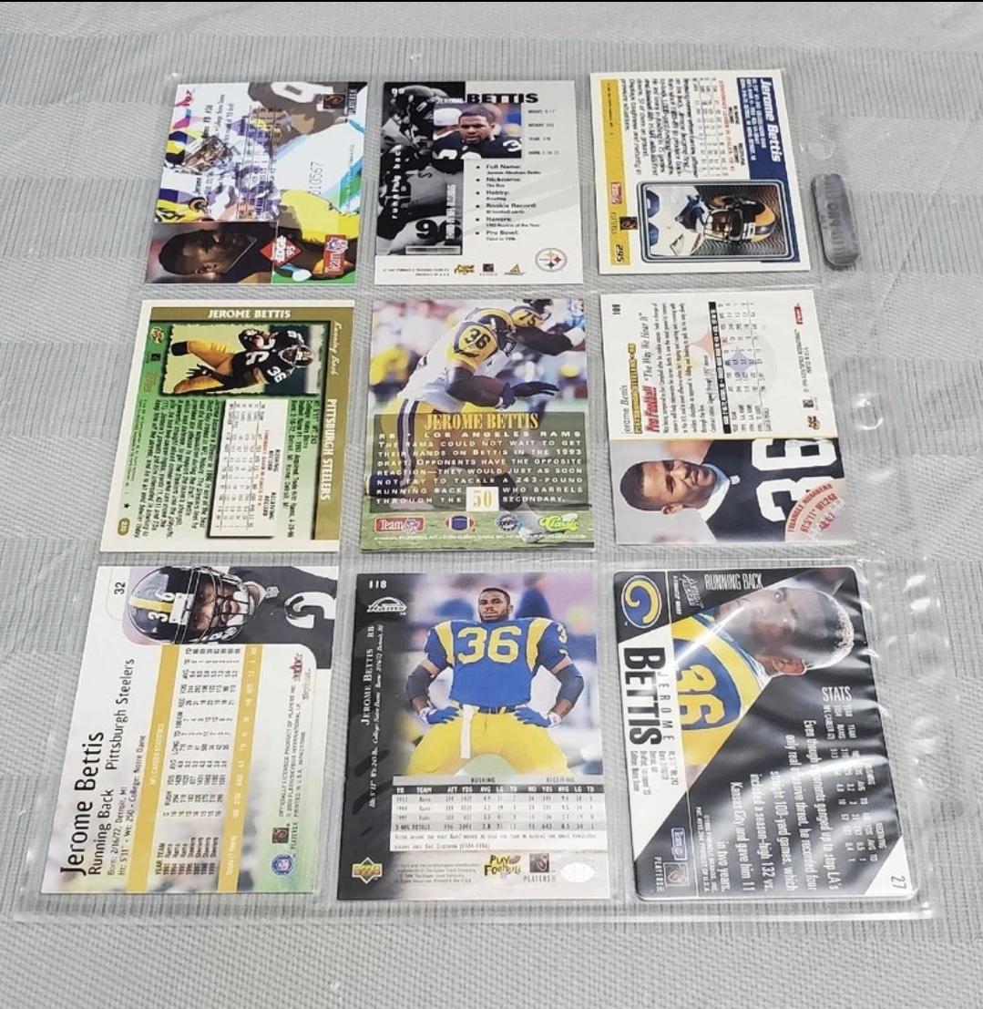 22 card NFL HOF Jerome Bettis lot - photo 3