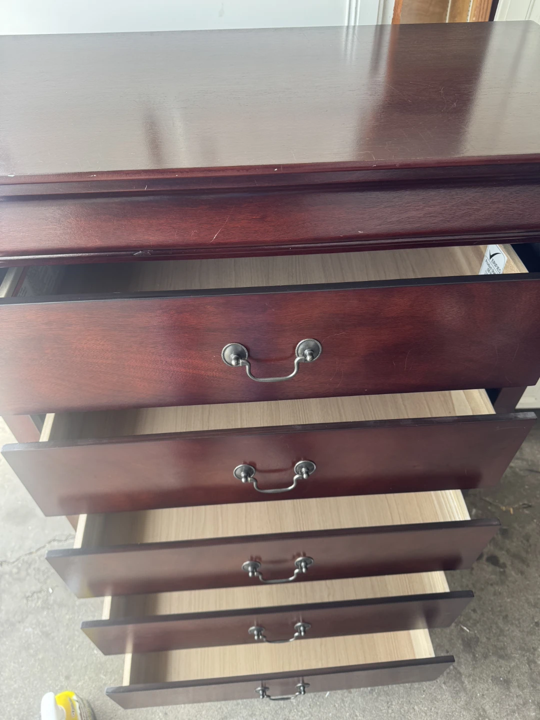 Dark Wood 5-Drawer Chest - photo 4