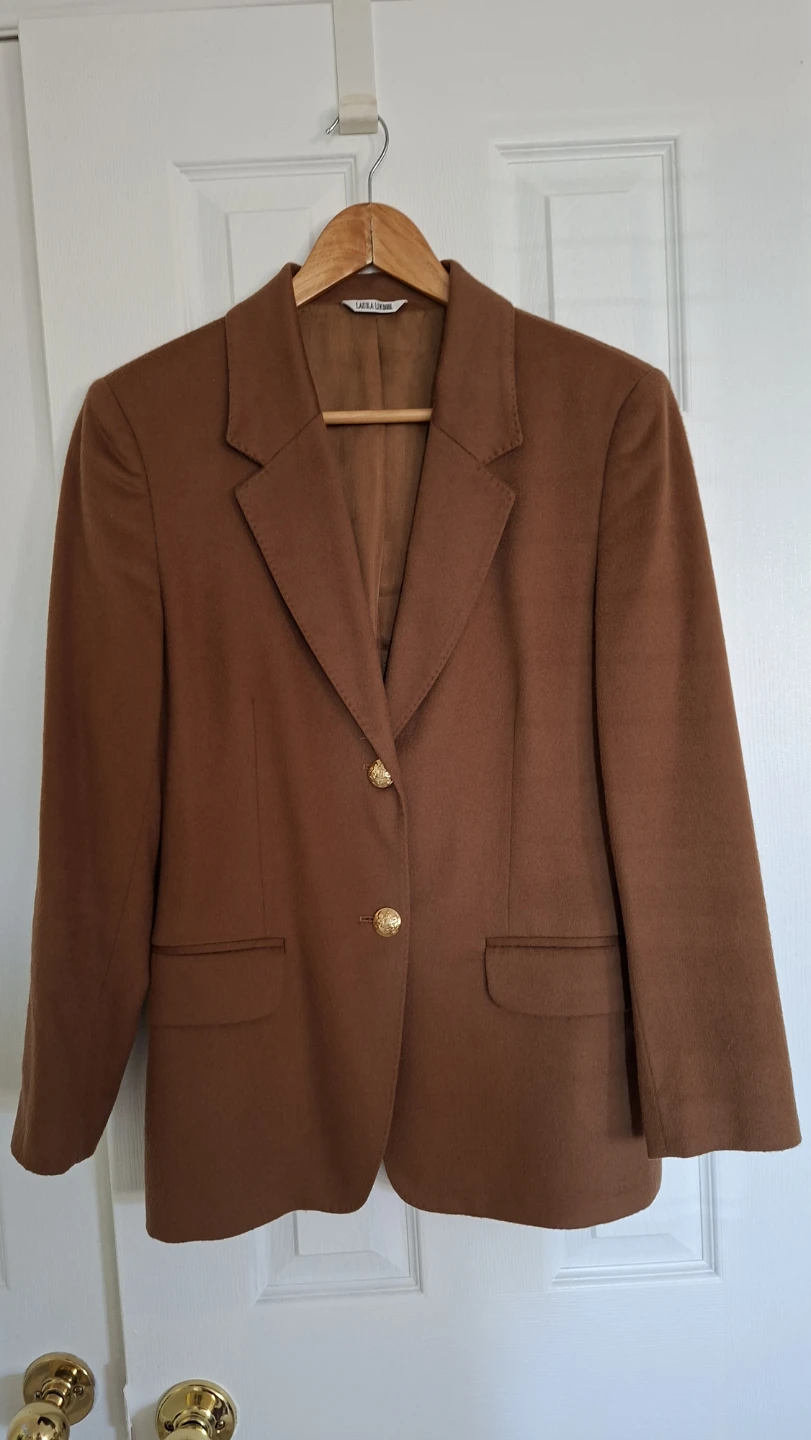 Laura Linnea Brown Wool Blazer