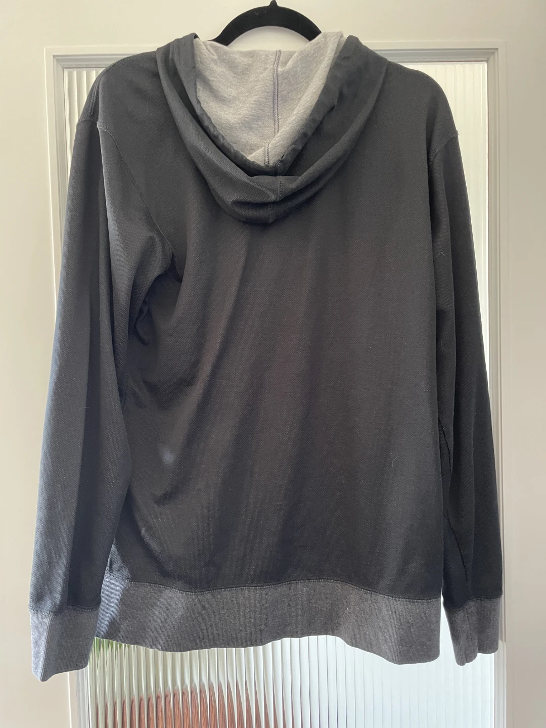 Reebok Zip-Up Hoodie - Grey/Black - Size L - photo 5