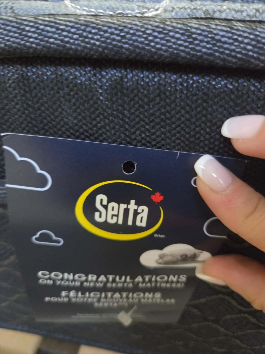 Serta BackLogic Mattress king size and frame - photo 3