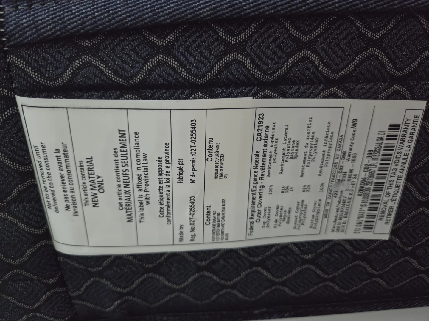 Serta BackLogic Mattress king size and frame - photo 4