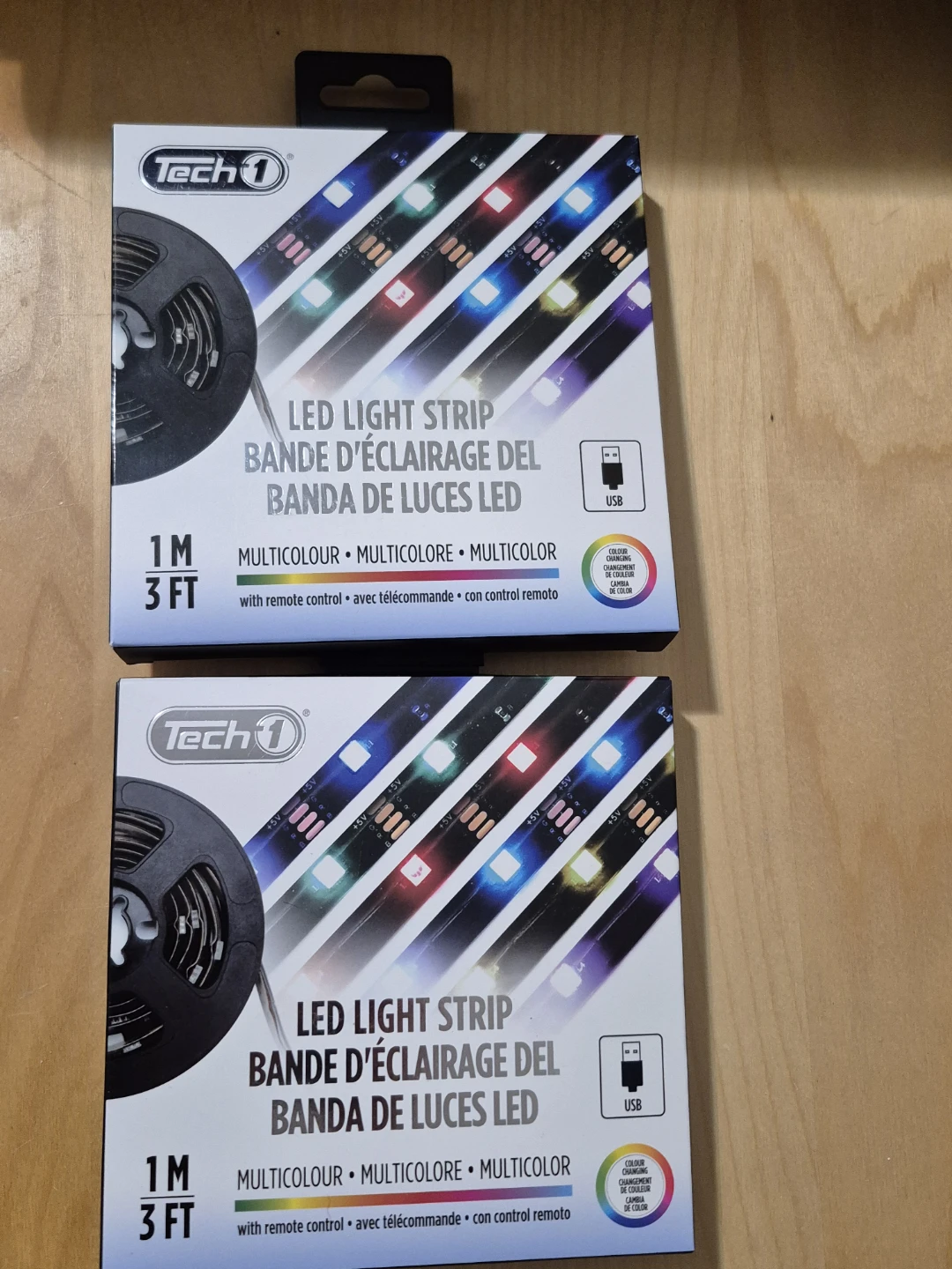 BNIB LED Light Strip with Remote - 3FT