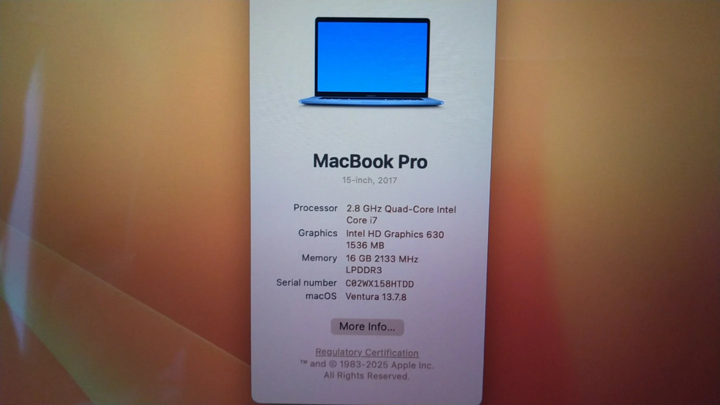 Macbook Pro 2017 15" - photo 3