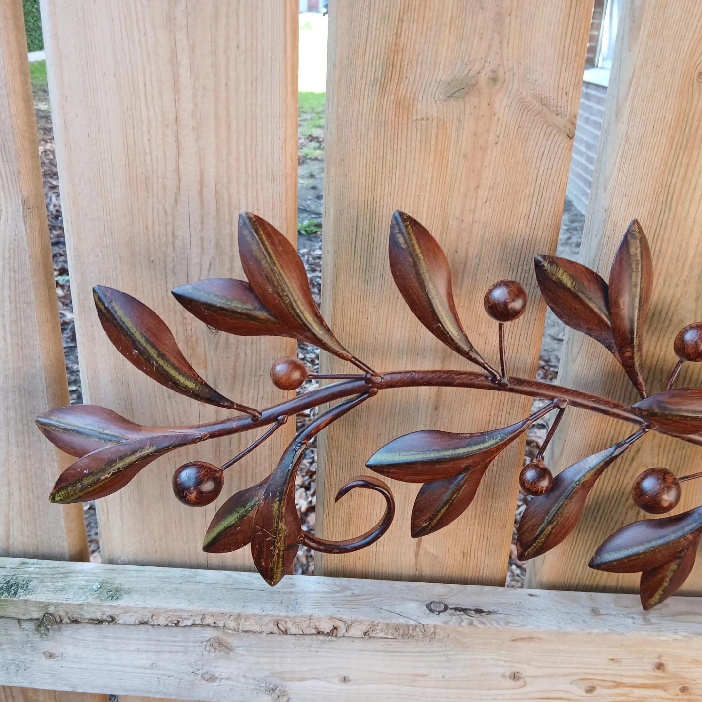 Metal Leaf and Berry Wall Art - photo 2