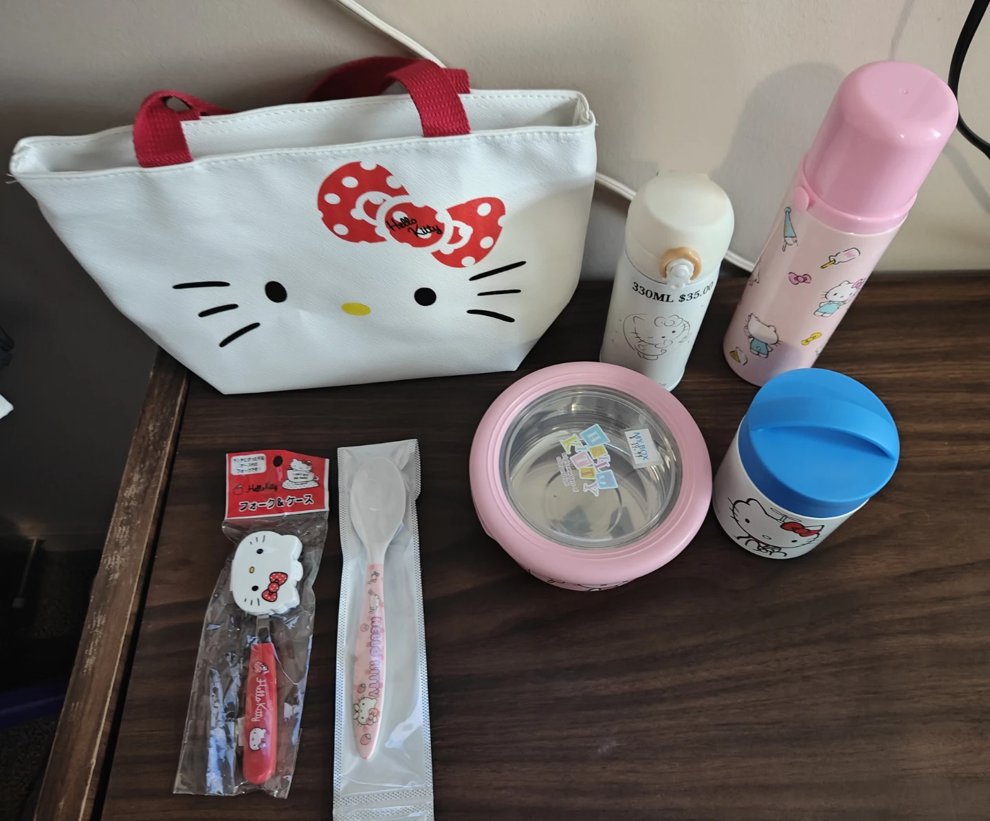 Hello Kitty Lunch Bag Set 💖🧡 - photo 2