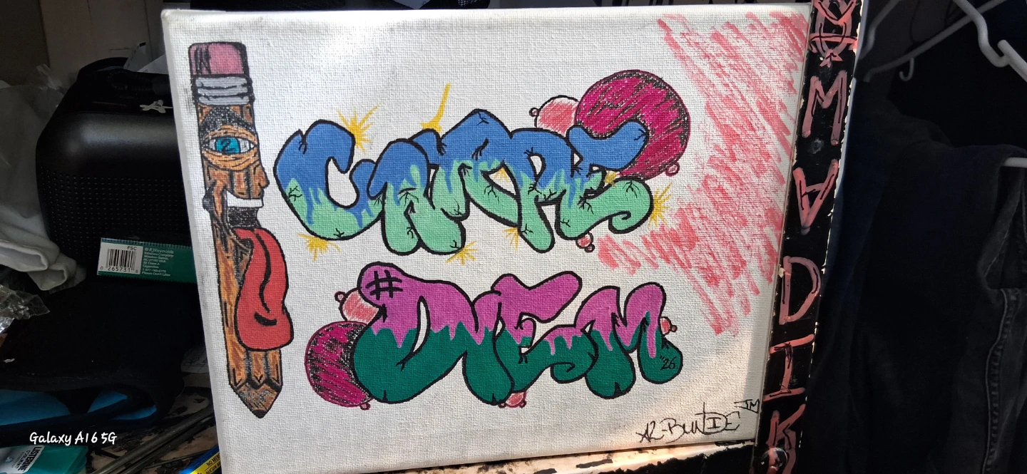 Graffiti Art Canvas "Carpe Diem"
