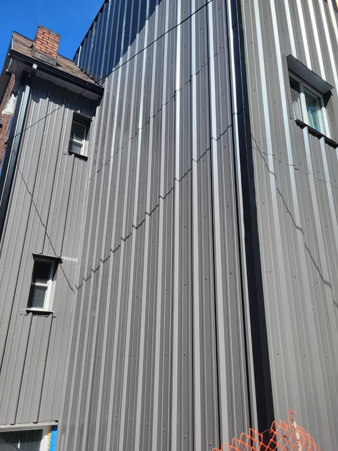 Exterior decorative metal siding