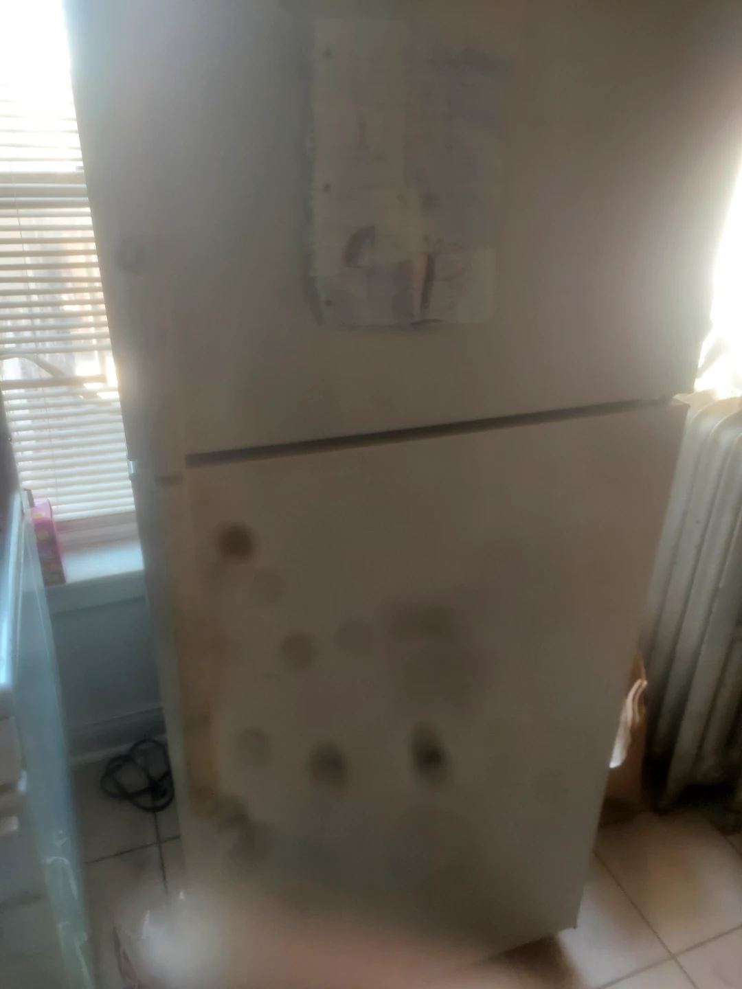 Used White Top-Freezer Refrigerator
