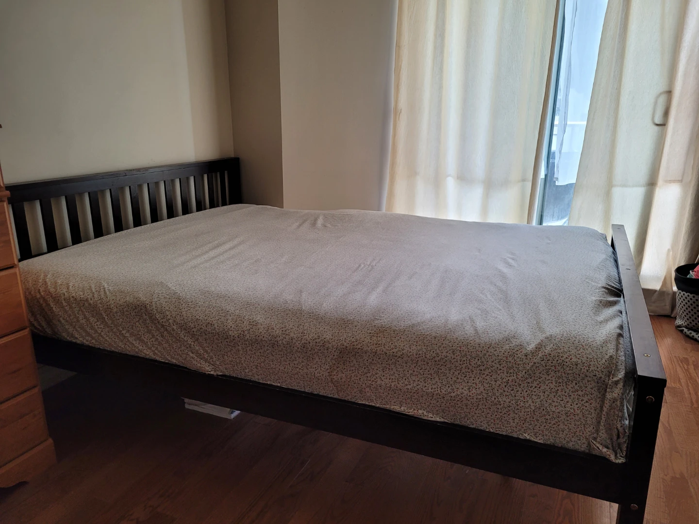Dark Wood queen sized Bed Frame