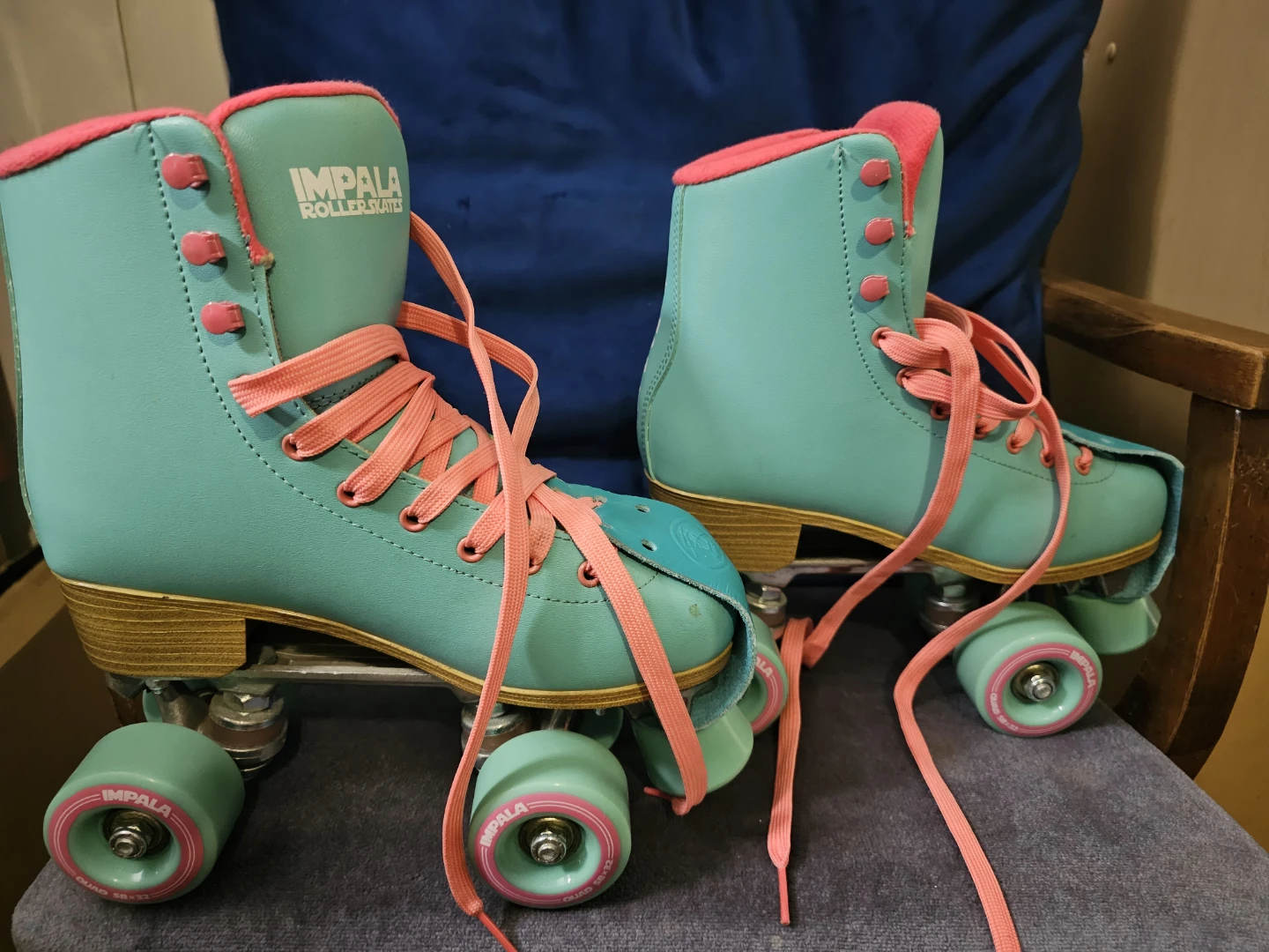 Impala Sidewalk Roller Skates - Teal/Coral - Size 6 (Women's) - photo 2
