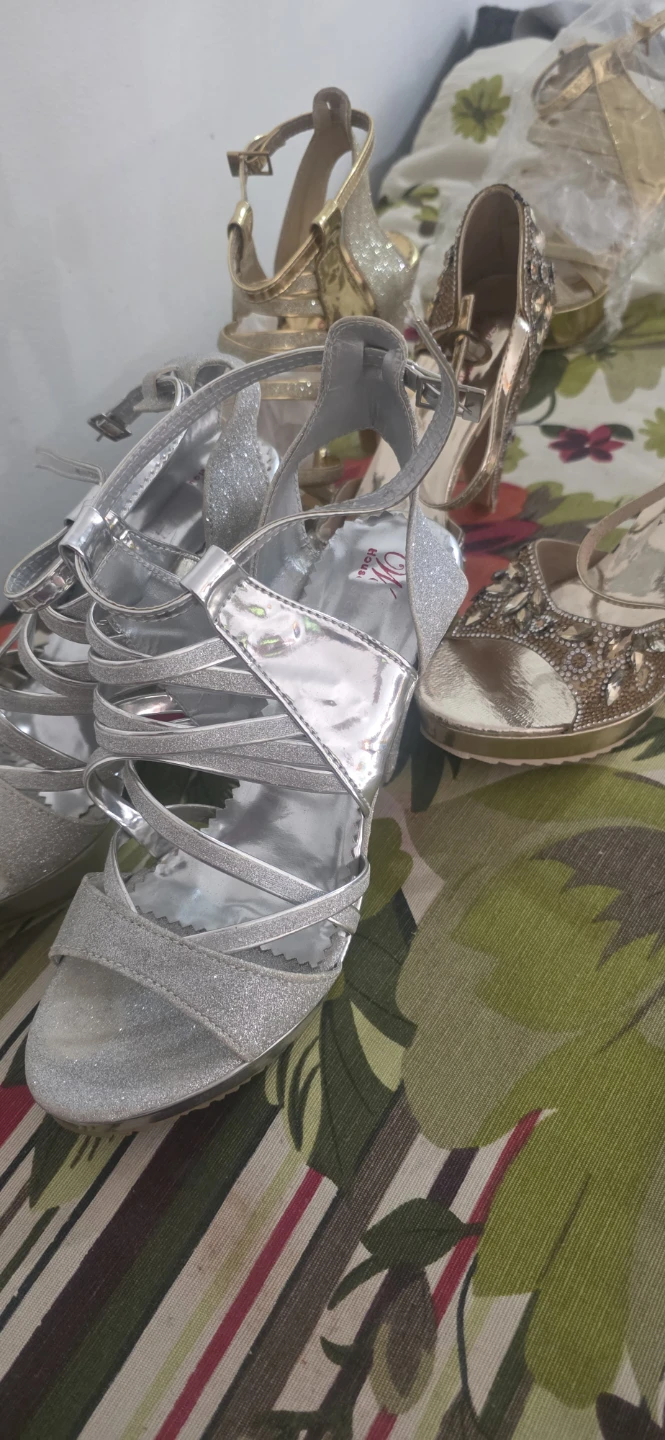 Long Life Embellished Heels (Gold & Silver) - photo 3