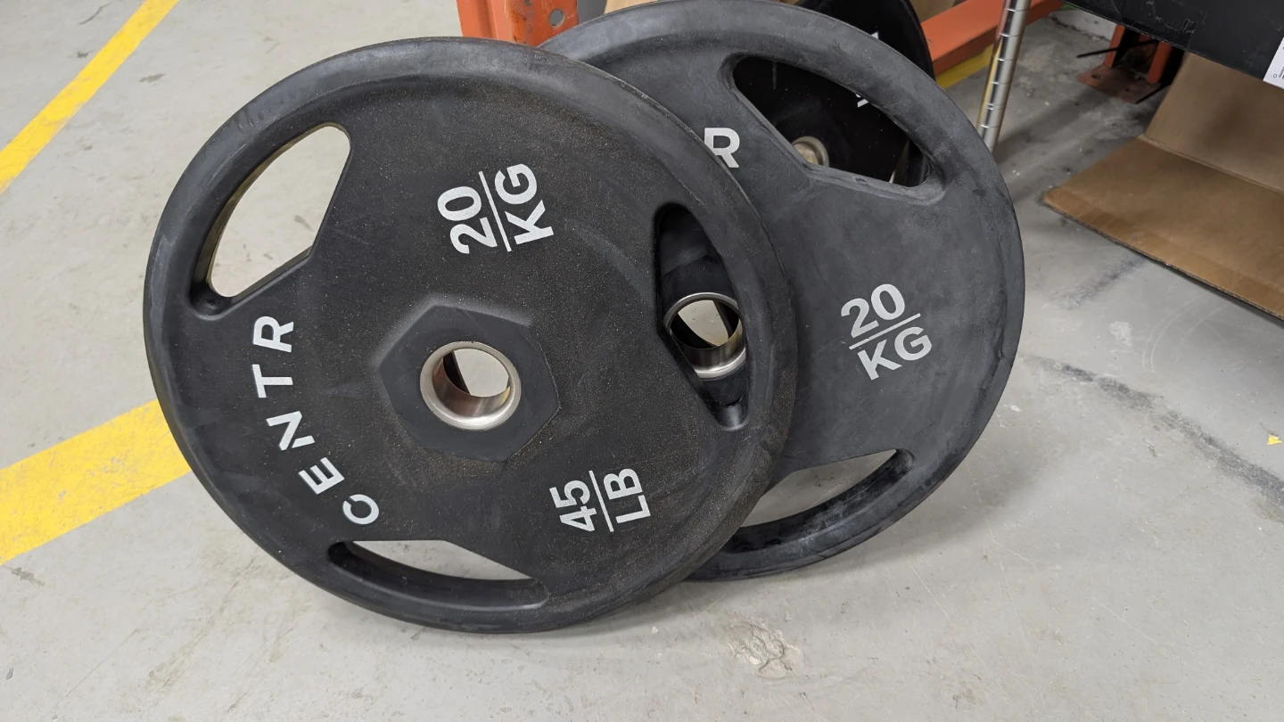 Centr Weight Plates - 2 x 20kg & 1 x 35lb
