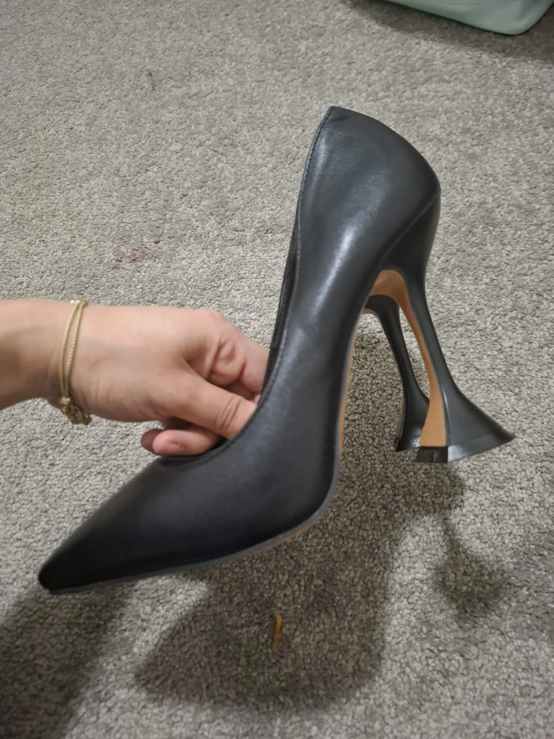 Black Pointed Toe Stiletto Heels