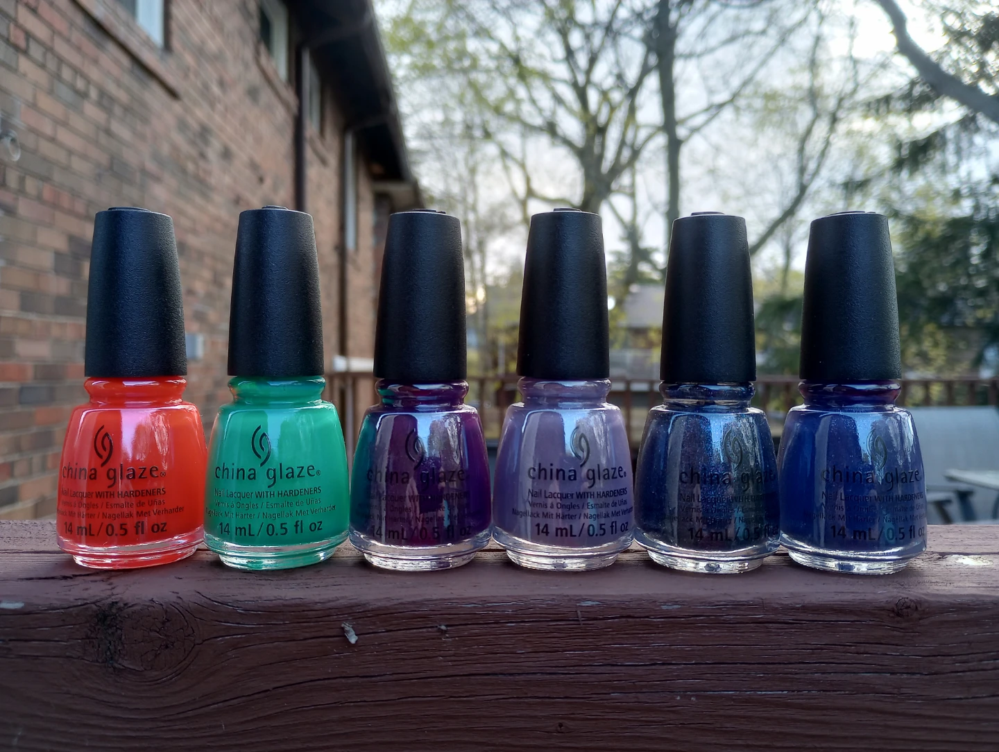 NEW Lot of 6 China Glaze Nail Polishes