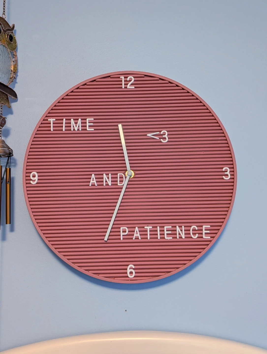 Pink Customizable Clock