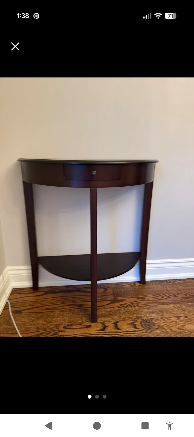 In Search Of Half Moon Table