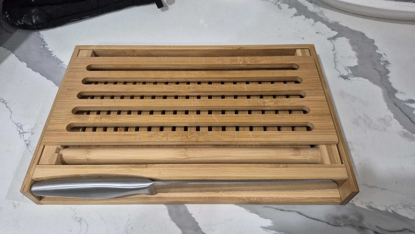 Bread cutter board with magnet knife - photo 2