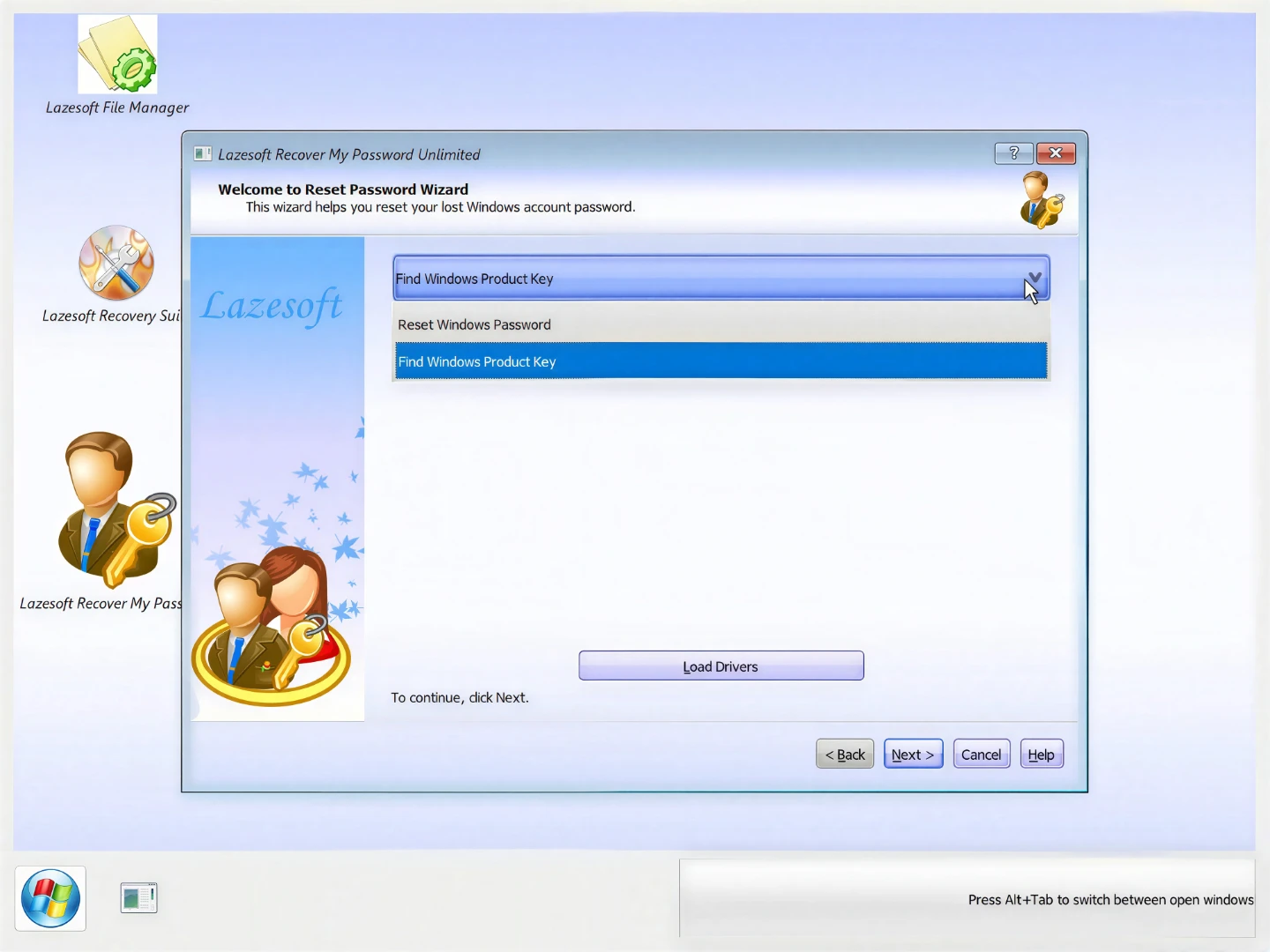 Lazesoft Recover My Password Unlimited Edition Bootable DVD - photo 3