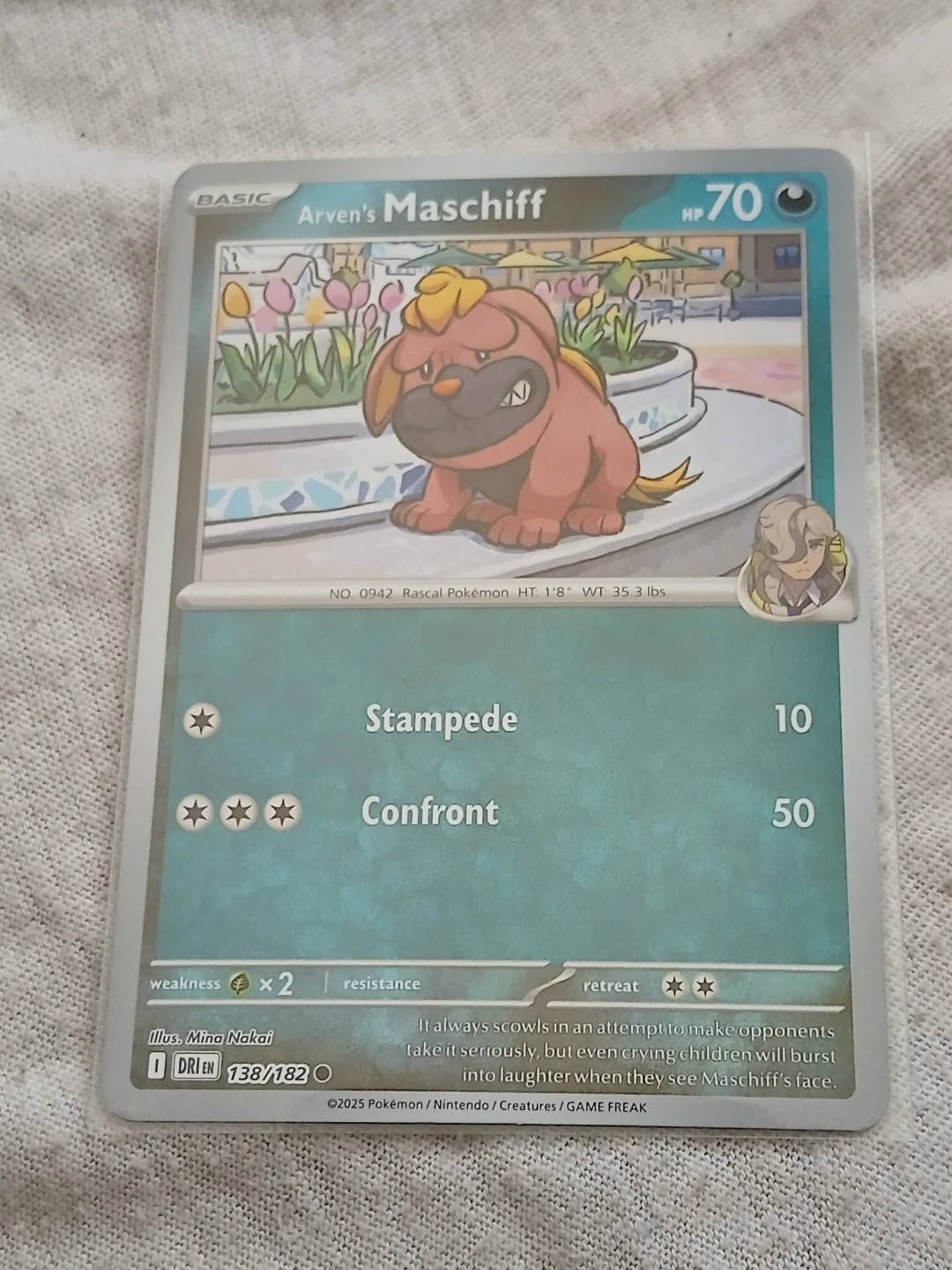 2025 Arven's Maschiff Pokémon Card