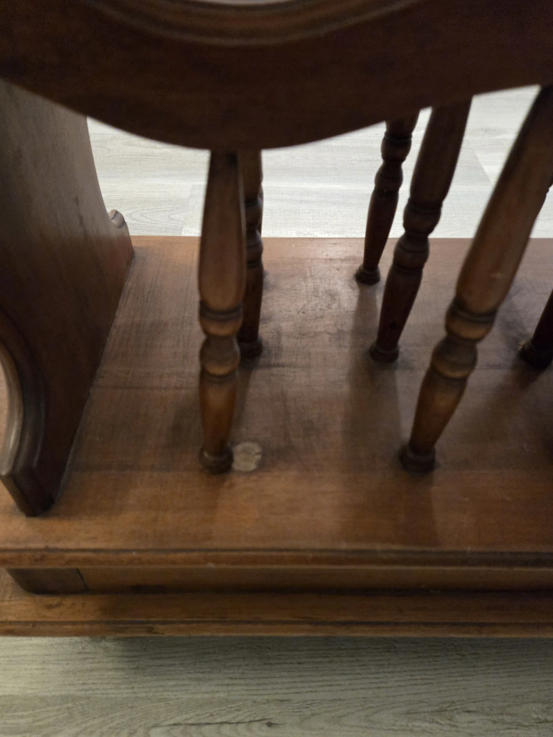 Wooden Magazine Rack Side Table with Drawer - photo 4