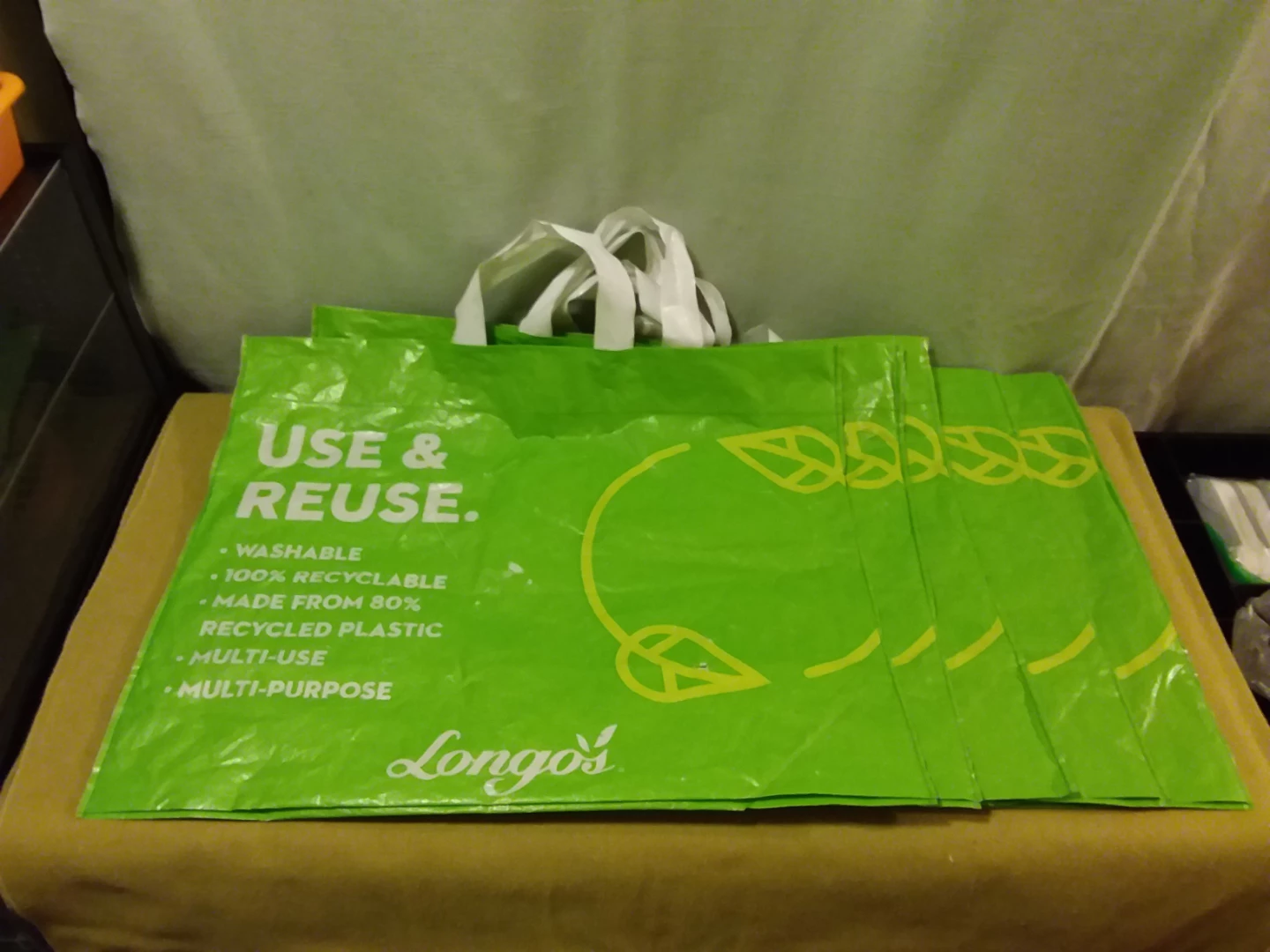 🛍️ 🆓 Longo's Reusable Shopping Bags (Set of 5) 🛍️ 🆓