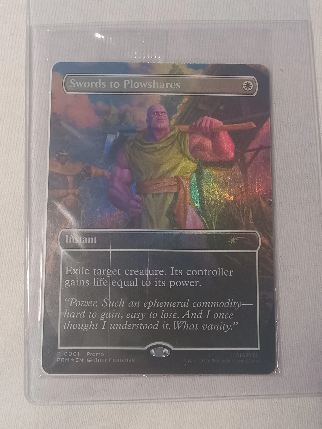 PSA Marvel Thanos Magazine & Magic The Gathering Promo Card - photo 4