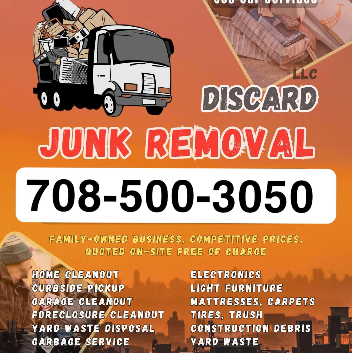Discard Junk Removal Service - 708-500-3050