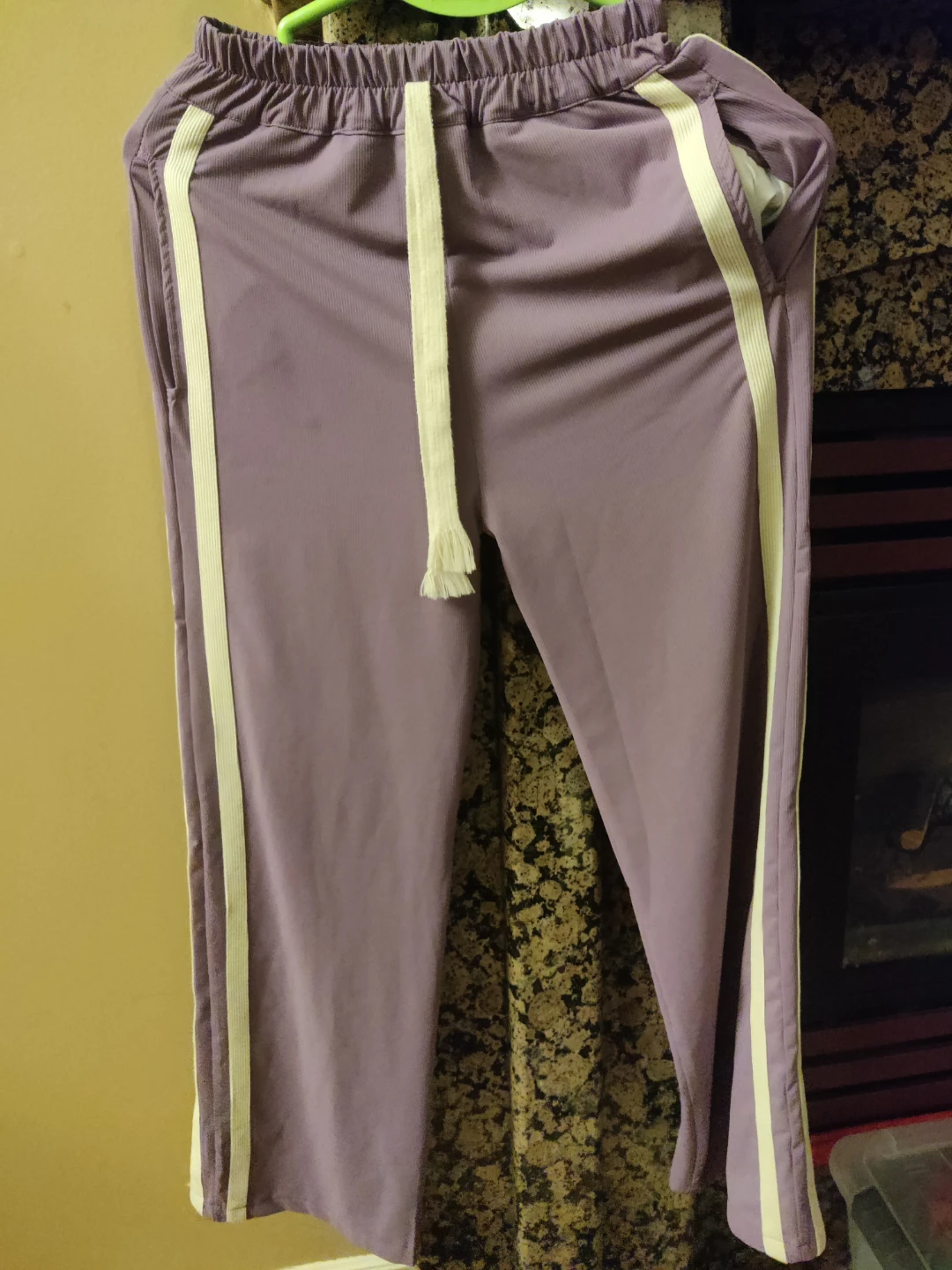 Purple Track Pants with White Stripes(no2)